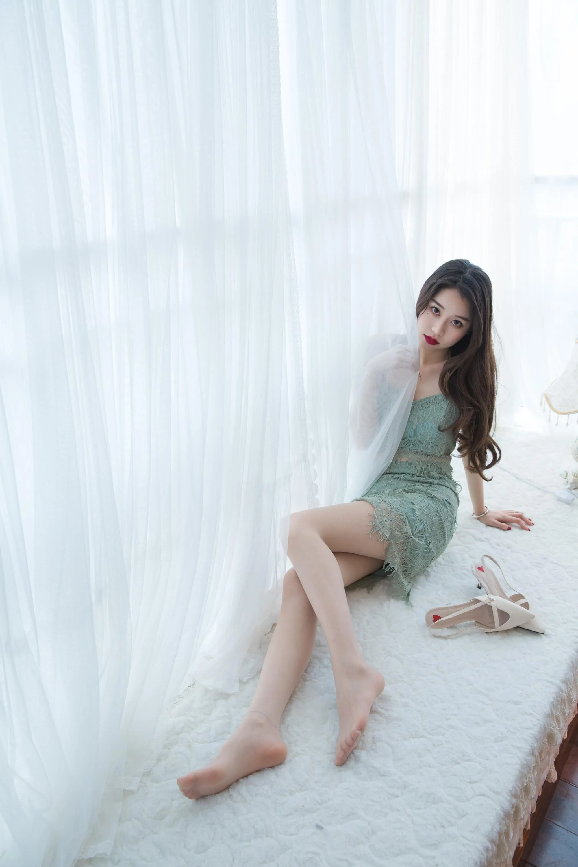 Sia不吃鱼 – NO.011 绿色吊带 [124P]插图8